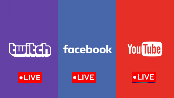 live video facebook youtube twitch