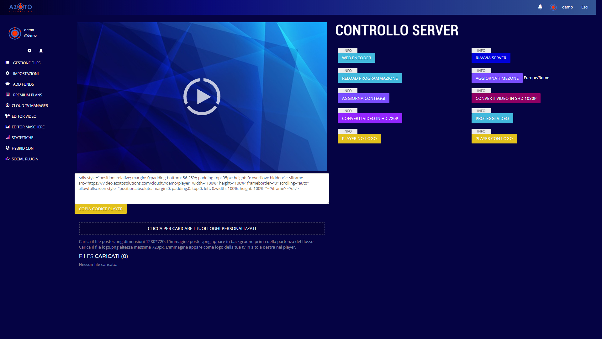 Cloud TV - Video Streaming - Server Video Streaming - Playlist Scheduler - Web TV Server Video